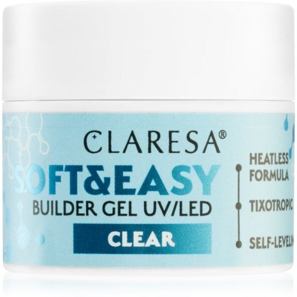 Claresa Soft&easy Builder Gel Primer em Gel para Unhas Tom Clear 12 g