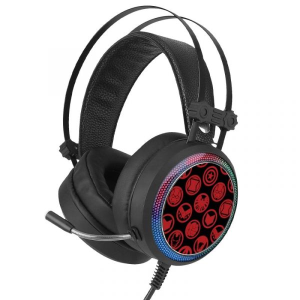 Marvel Vingadores 004 Headset Gaming 7.1 Preto