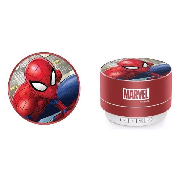 Coluna Ert Leotec Marvel Spider Man 3W 1.0 Vermelho