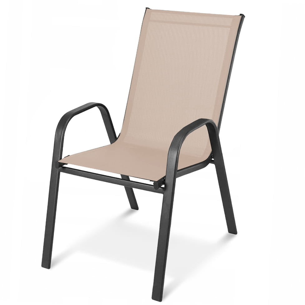 Cadeira jardim 54x65x89 cm tecido bege