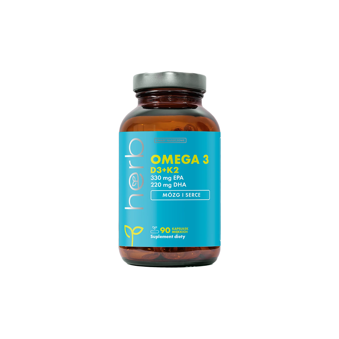 Omega 3 1000 mg with D3+K2 90 Capsules