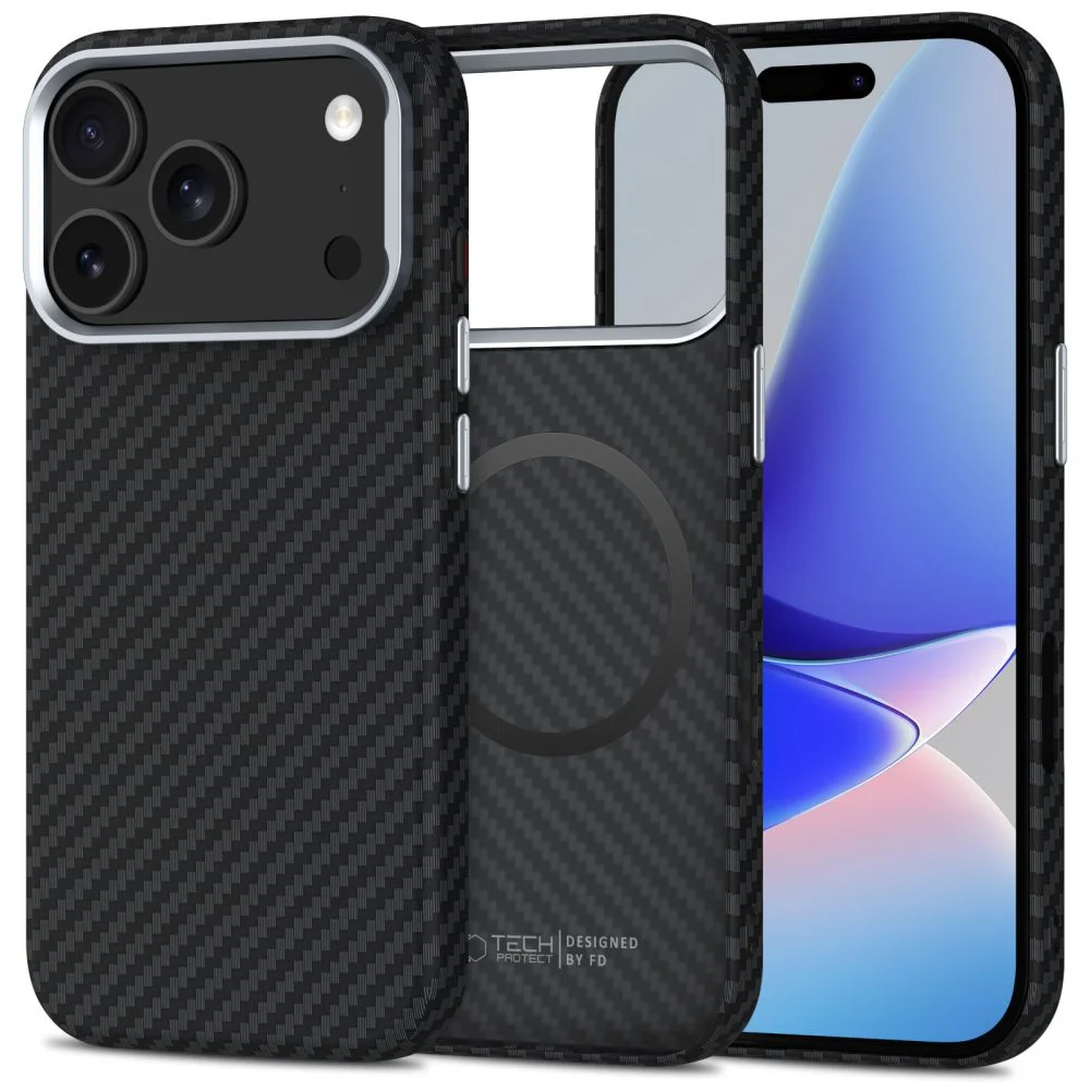 Capa iPhone 17 Pro Max MagSafe Ion Carbon Preto
