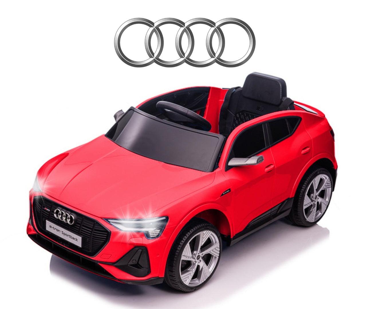 Veículo A Bateria Audi E-Tron Sportback 4X4 Vermelho Milly Mally