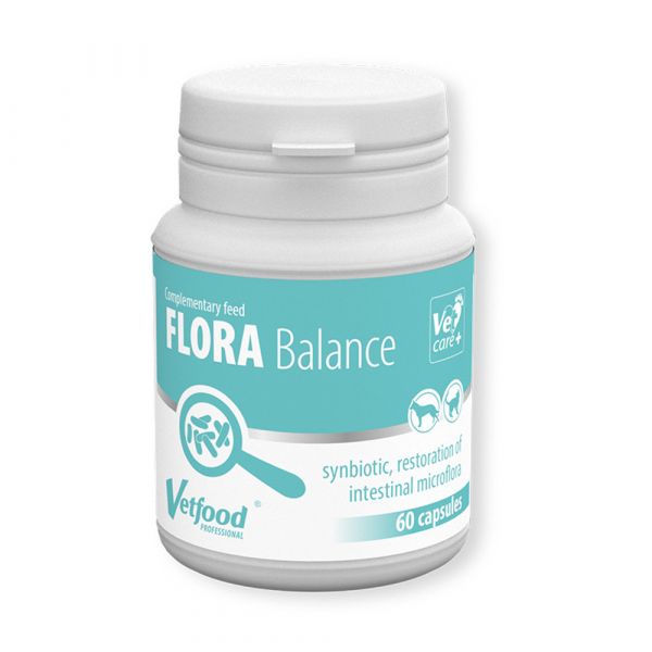 Vetfood Suporte Gastrointestinal Cães Médios & Grandes Flora Balance 60 Cápsulas