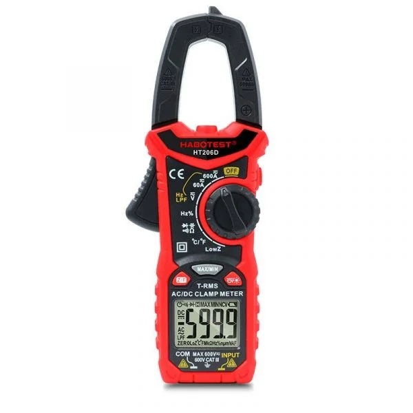 Habotest Pinça Amperimétrica Digital True R - HT206D
