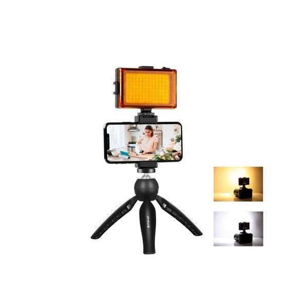 Puluz Live Broadcast Kit Tripod Mount + led Lamp + Phone Clamp