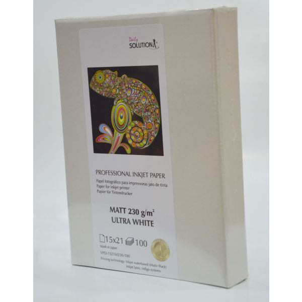 Solution Papel Fotográfico 15X21 Matt 230g 100 Folhas