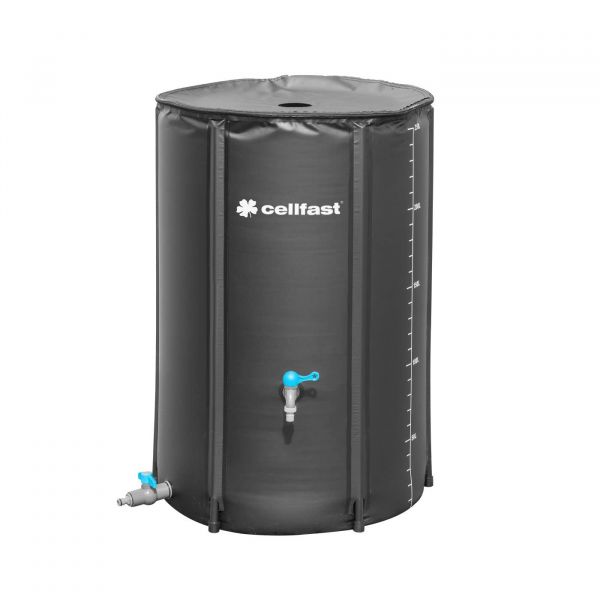 Cellfast Depósito de Água Pluvial 250L Desmontável Preto