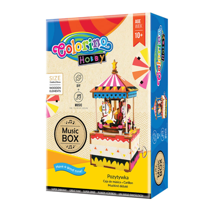 Puzzles 3D Set Caixa de Música Carrossel