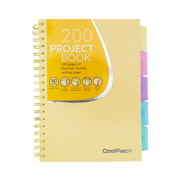 Caderno B5 Apontamentos Amarelo Pastel