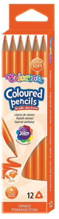 Pack 12 Lápis Cor Colorino Laranja