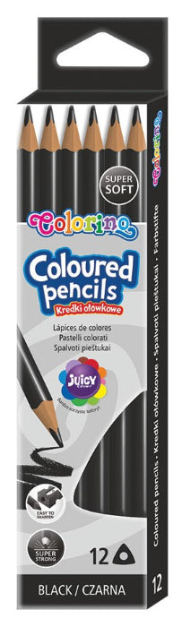 Pack 12 Lápis Cor Colorino Preto