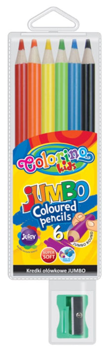 Lápis Cor Redondo Jumbo 6 Cores