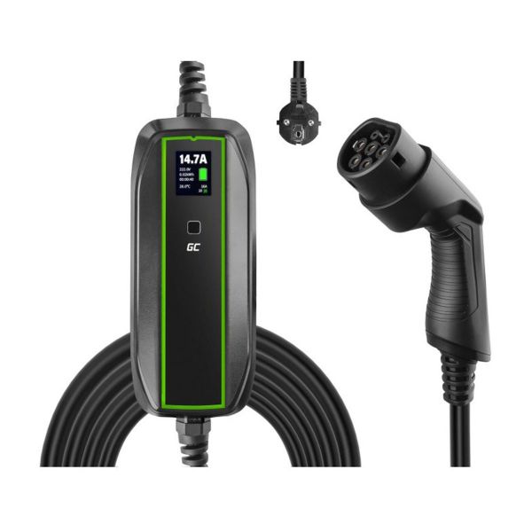 Carregador Portátil Carros Elétricos EV/PHEV 3.6kW Tipo2 5.5m - 5907813964077