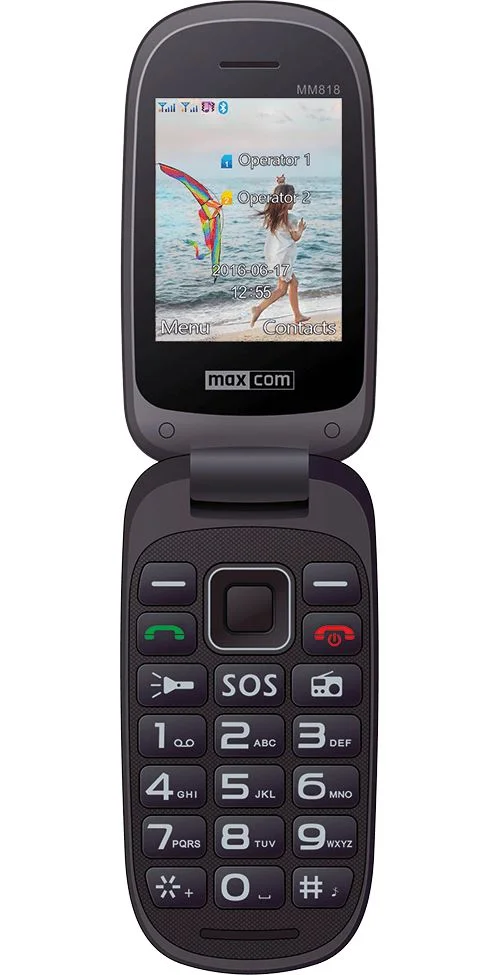 Telemóvel MaxCom MM818 Black | Preto