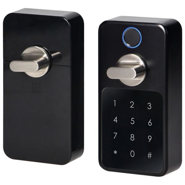 Orno Fechadura Inteligente Bluetooth C/ Código de Acesso e Impressão Digital (preto) - OR-ZS-854