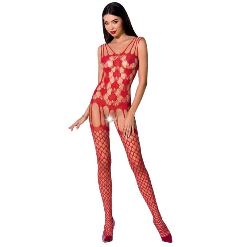Passion Woman – Bs067 Bodystocking – Red One Size