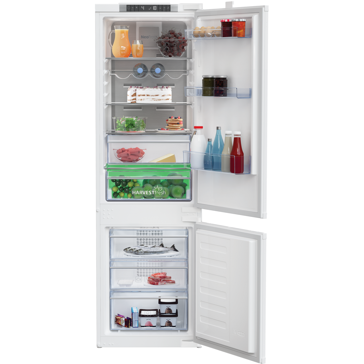 Frigorífico Combinado Encastre Beko BCNA 275E4 SN | 275L, No Frost, E