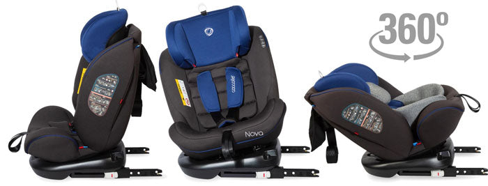Coccolle cadeira auto Nova Blue Isofix 0-36 kg 360 rotativo