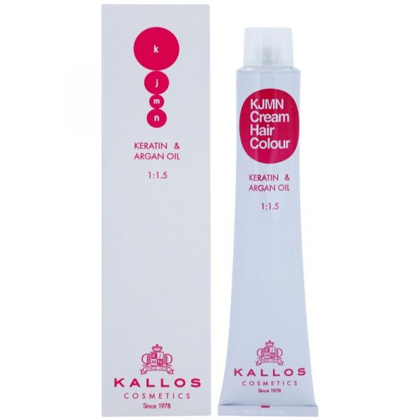 Kallos Kjmn Professional Cream Hair Colour Keratin & Argan Oil Coloração de Cabelo com Queratina e Óleo de Argan Tom 12.81 Special Ultra Blonde 100ml