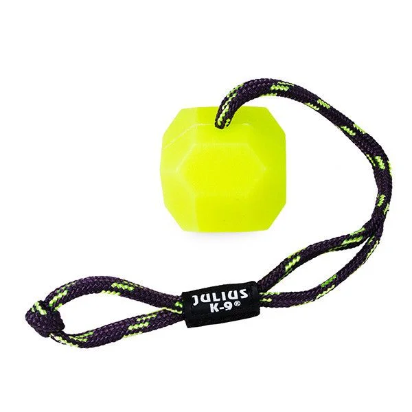 Julius-K9 Bola Fluorescente com Corda Julius K-9