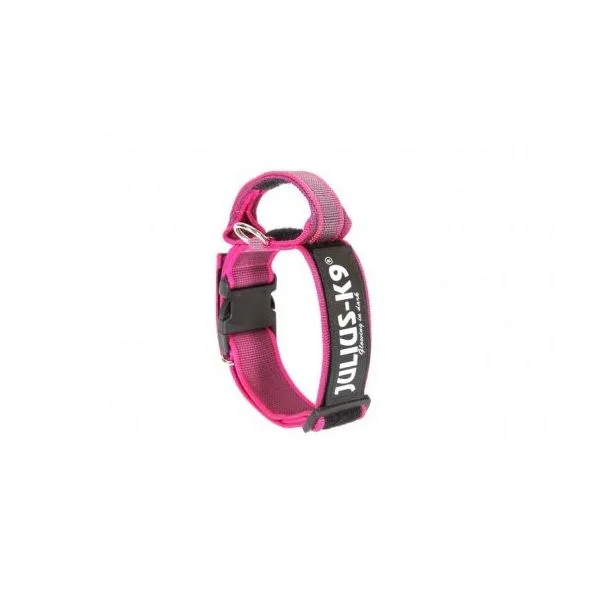 Julius K9 Coleira Cor Cinzento Cabo Cor-de-rosa 49-70cm x 5mm