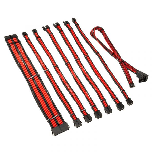 Kolink Kit de Extensão Core Pro 12V-2x6 Type 2 Jet Black/Racing Red