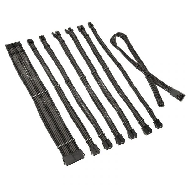 Kolink Kit de Extensão Core Pro 12V-2x6 Type 1 Jet Black/Gunmetal Grey