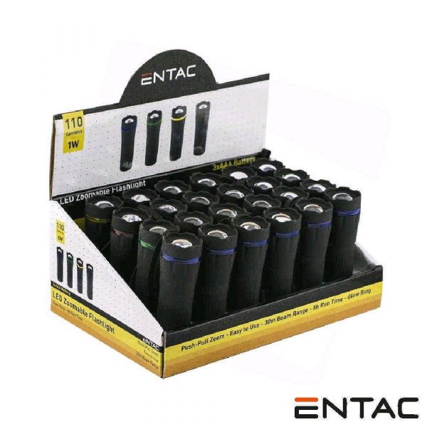 Expositor 24 Lanternas LED C/ 1W Zoom 110lm Ip44 - EFL-ZOOM-PL