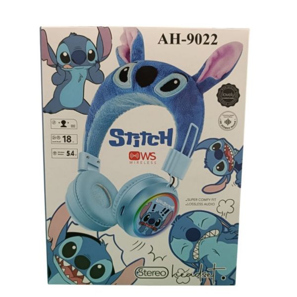 Disney Stitch Auscultadores Peluche Wireless AH-9022