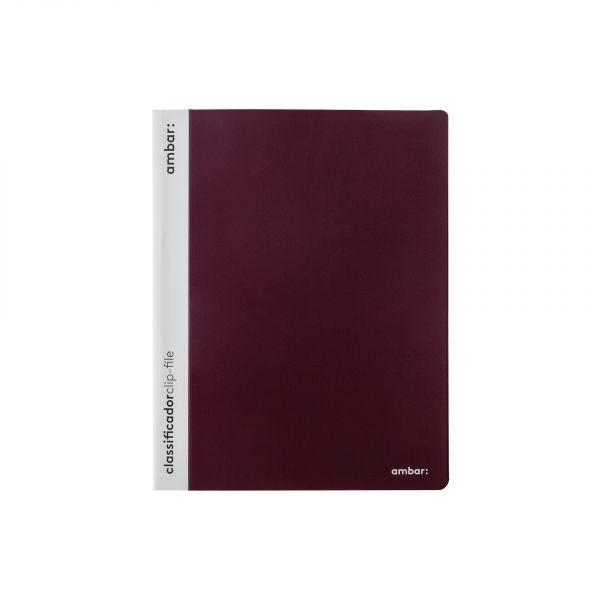 Ambar Classificador Clip File PP Bordeux - amb.6161700500017