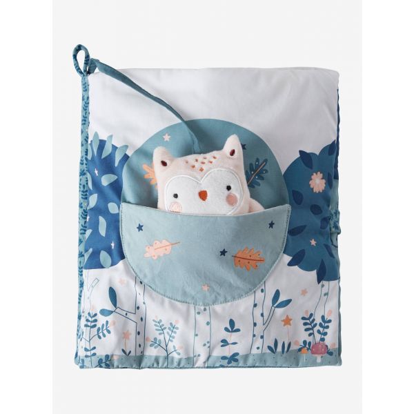 Vertbaudet Livro de Atividades + Peluches em Veludo Floresta Encantada Laranja Medio Liso com Motivo - 6200319686610