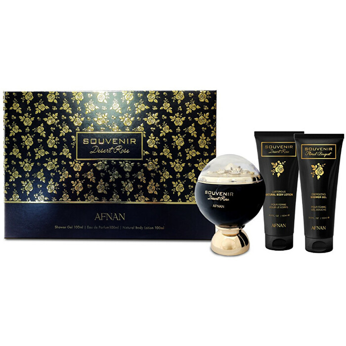 Souvenir Desert Rose Gift set EDP 100 ml, shower gel 100 ml and body lotion 100 ml