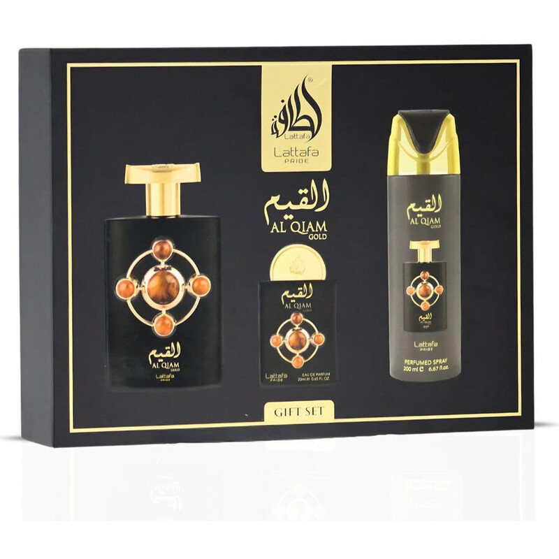 Conjunto Al Qiam Gold EDP 100, Desodorizante 200 ml a EDP 20 ml 100ml