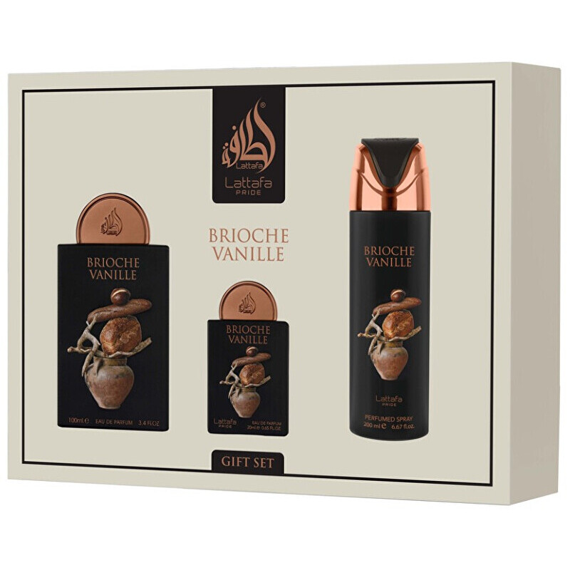 Conjunto Brioche Vanille EDP 100 ml, EDP 20 ml a Desodorizante 200 ml