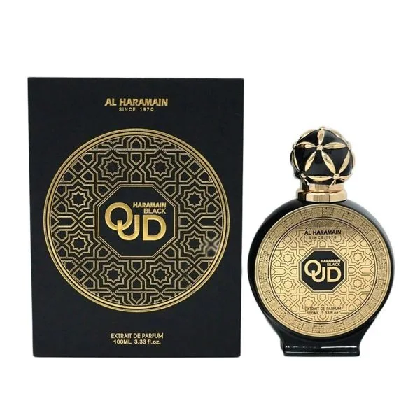 Al Haramain Black Oud Extrato de Perfume 100ml (Original)