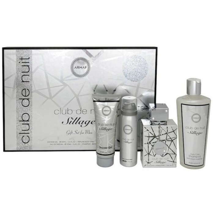 Conjunto Club De Nuit Sillage EDP 105 ml, sprchový gel 100 ml, Desodorizante 50 ml a šampon 250 ml