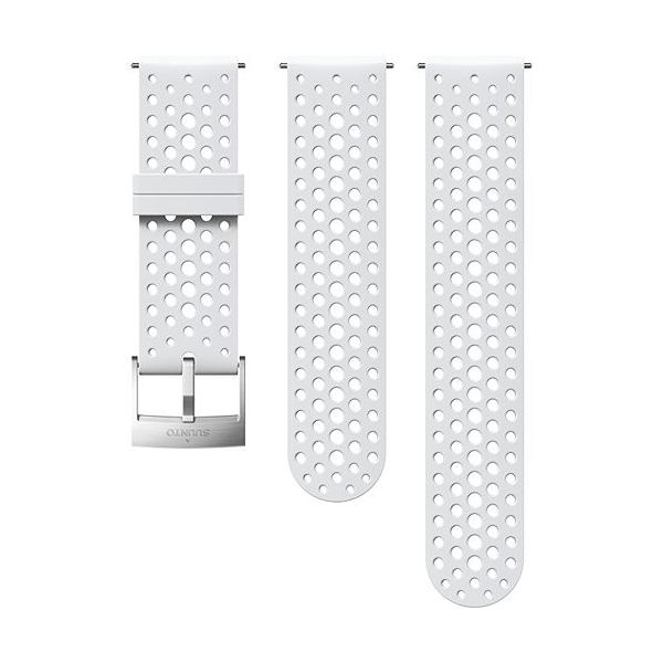 Suunto Bracelete Athletic 1 Silicone Strap White / Steel - SS050224000