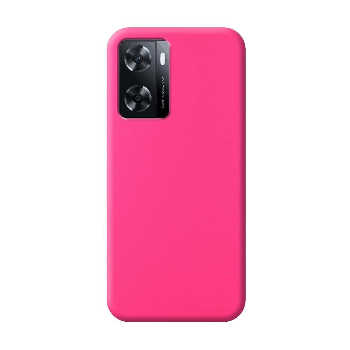 Capa Silicone Líquido Oppo A57/ A57S/ A77 Fushia