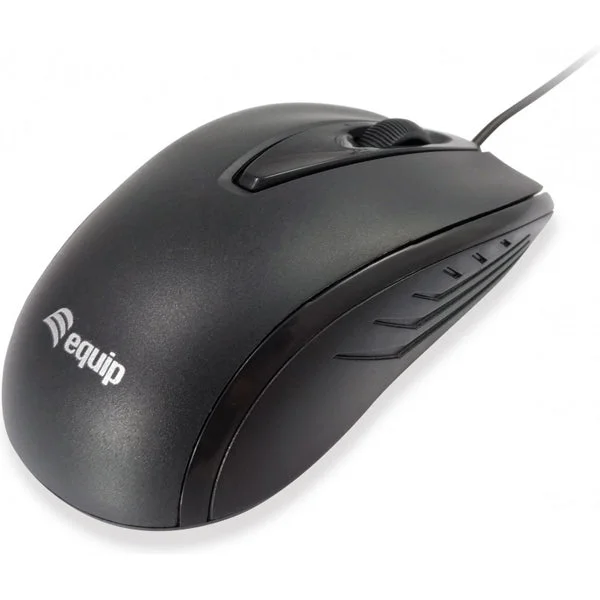 Equip 245107 rato Ambidestro USB Type-A Ótico 1000 DPI