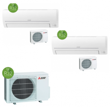 Ar Condicionado Multi-Split Mitsubishi Electric MXZ-2HA40VF com 2 Unidades MSZ-HR25VF – Conforto e Eficiência para 2 Divisões
