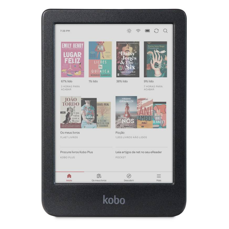 eReader Kobo Clara Colour 6" 16GB Wi-Fi Preto