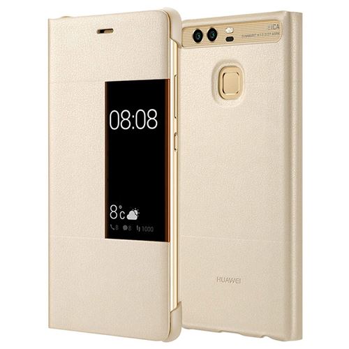 Capa Huawei View Flip Cover P9 Dourado