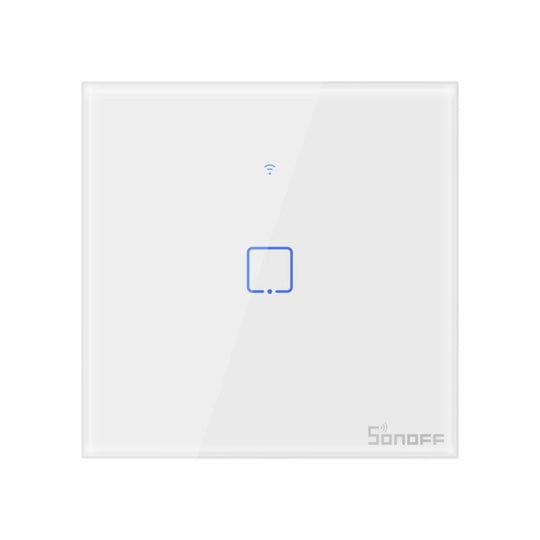 Sonoff T0EU1C-TX Branco Interruptor de Parede Simples Táctil Inteligente WiFi