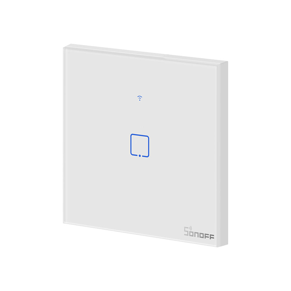Sonoff T1EU1C-TX Branco Interruptor de Parede Simples Táctil Inteligente WiFi+RF