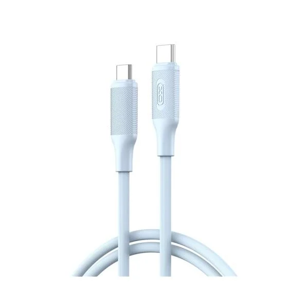 XO NBQ265B Cabo USB-C Macho para USB-C Macho 60W 1m Azul
