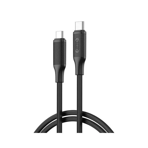 XO NBQ265B Cabo USB-C Macho a USB-C Macho 60W 1m Preto