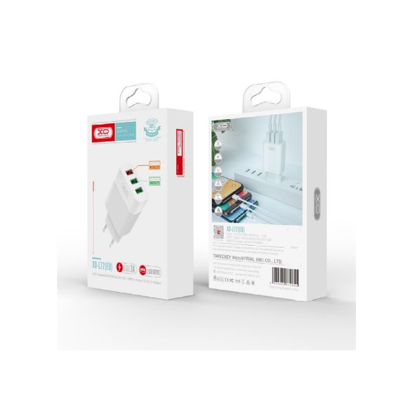 XO Carregador XOL72WH 18W White