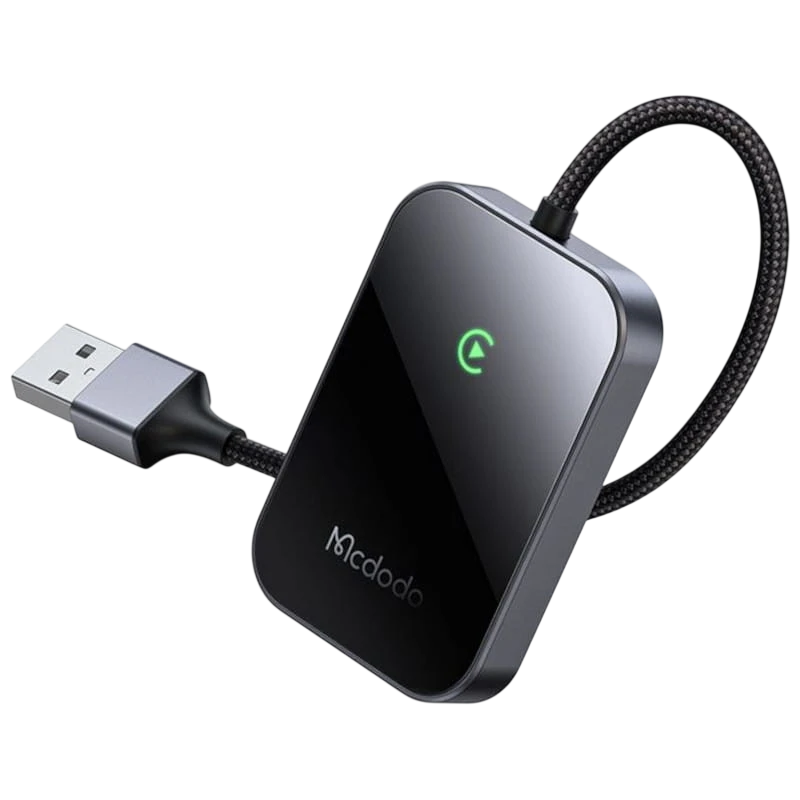 Mcdodo Adaptador CarPlay Wireless CA-7210, Preto, Plug & Play, com USB