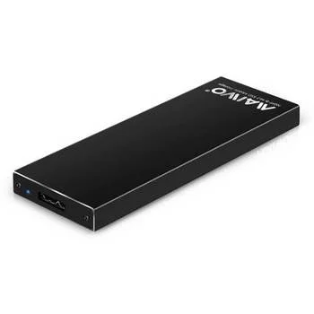 CAIXA EXTERNA PARA DISCO M.2 SATA USB 3.1 5GB PRETA
